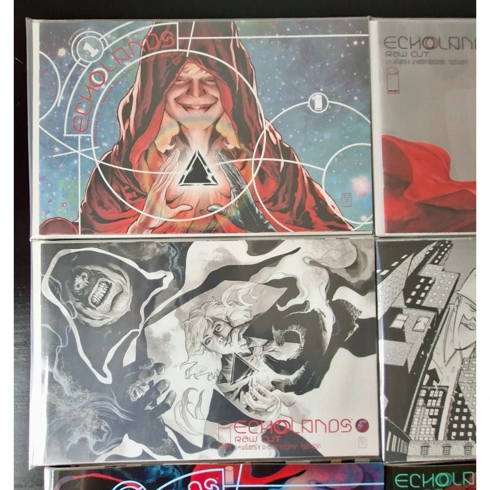 Echolands Lot 7 Books #1 #3 #4 #5 #6 Raw Cut Variants Image Comics NM NM+